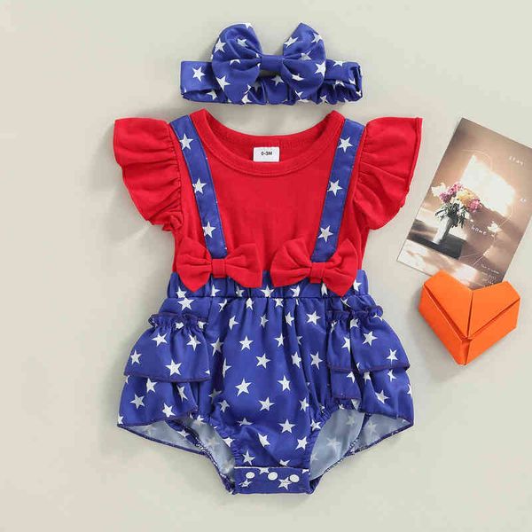 rompers baby clothes newborn clothes toddler girls star print fly sleeve jumpsuit bodysuits baby independence day outfit j220922, Blue
rompers baby clothes newborn clothes toddler girls star print fly sleeve jumpsuit bodysuits baby independence day outfit j220922, Blue