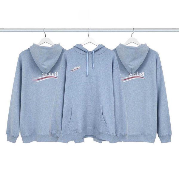 fashion brand balancias classic hoodie paris coke wave print sweater loose in autumn and winter light blue, Black
fashion brand balancias classic hoodie paris coke wave print sweater loose in autumn and winter light blue, Black