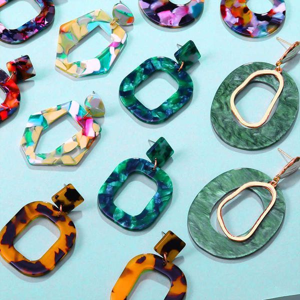 large acrylic drop earrings for women leopard oval round dangle ear accessories fashion wedding jewelry, Silver
large acrylic drop earrings for women leopard oval round dangle ear accessories fashion wedding jewelry, Silver