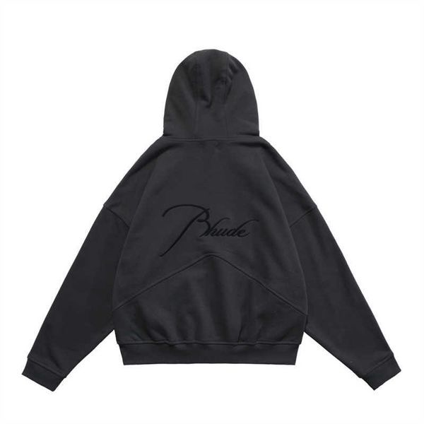 mens and womens hoodie rhudessweatshirt autumn designer hoodies pullover sweatshirts capsule double zip letters embroidery hoodie men's, Black
mens and womens hoodie rhudessweatshirt autumn designer hoodies pullover sweatshirts capsule double zip letters embroidery hoodie men's, Black
