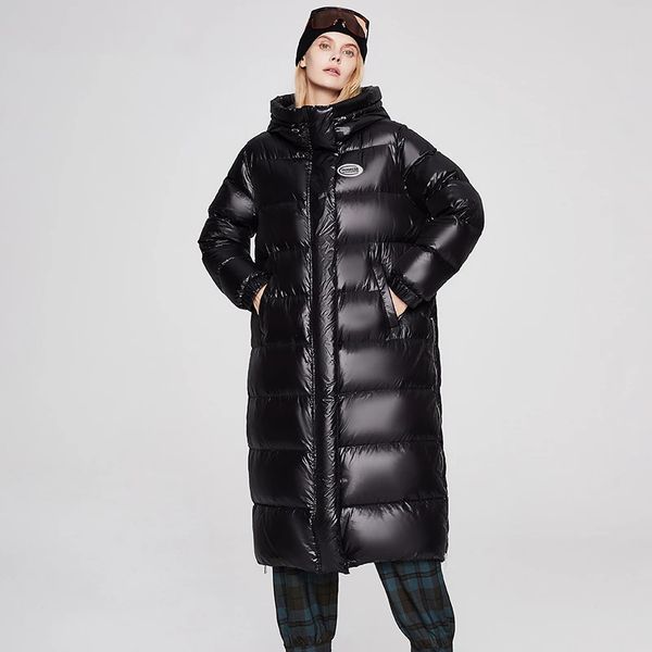 winter womens down jacket new product trend ladies hooded white duck long oversized warm and cold coats, Black
winter womens down jacket new product trend ladies hooded white duck long oversized warm and cold coats, Black