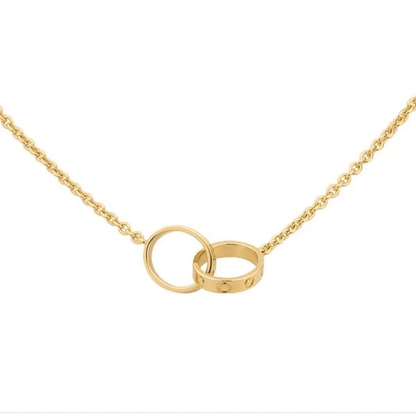 delicate womens luxury necklace jewelry designers high edition chain girls diamond double circle pendant love charms stainless steel necklac, Silver
delicate womens luxury necklace jewelry designers high edition chain girls diamond double circle pendant love charms stainless steel necklac, Silver