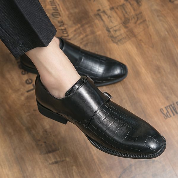 belt buckle men casual leathe shoes crocodile pattern fashion daily professional banquet double buckle comfortable breathable dress shoe big, Black
belt buckle men casual leathe shoes crocodile pattern fashion daily professional banquet double buckle comfortable breathable dress shoe big, Black
