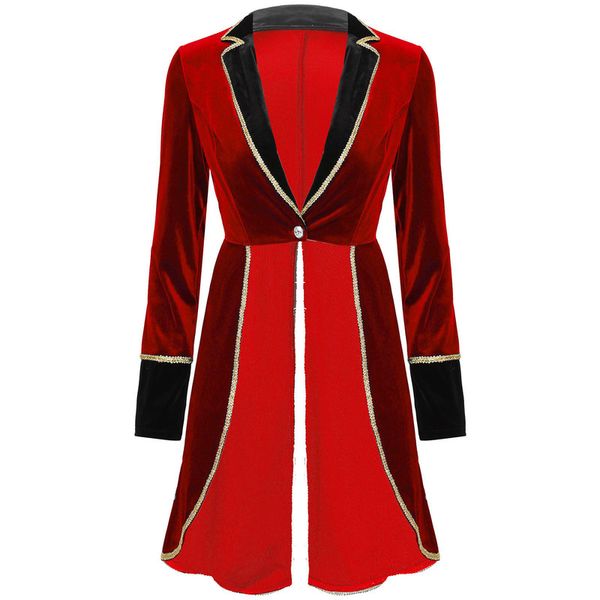 special occasions halloween women circus ringmaster costume velvet long sleeve blazer coat christmas carnival cosplay festival rave outfit 2, Blue
special occasions halloween women circus ringmaster costume velvet long sleeve blazer coat christmas carnival cosplay festival rave outfit 2, Blue