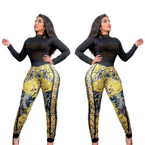q6054 autumn new drill print tracksuits for women long sleeve round neck and sports pants casual two piece sets, Gray
q6054 autumn new drill print tracksuits for women long sleeve round neck and sports pants casual two piece sets, Gray
