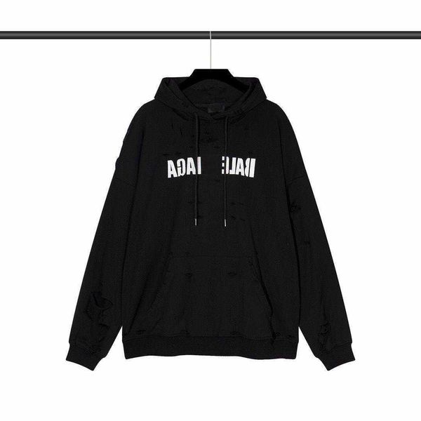 fashion brand balancias casual hoodies autumn and winter letter print perforated men and women pullover black
fashion brand balancias casual hoodies autumn and winter letter print perforated men and women pullover black