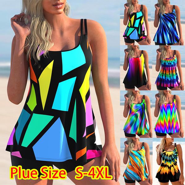 european and american new women's swimsuit geometric stitching print bikini tankini boxer fashion suspenders, White;black
european and american new women's swimsuit geometric stitching print bikini tankini boxer fashion suspenders, White;black