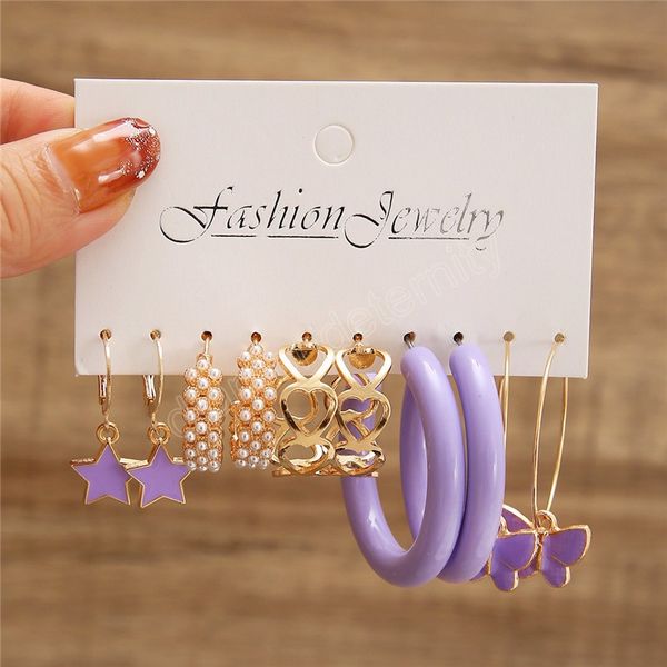 boho colorful star butterfly dangle earrings set for women trendy geometric pearl resin acrylic earrings party jewelry, Silver
boho colorful star butterfly dangle earrings set for women trendy geometric pearl resin acrylic earrings party jewelry, Silver