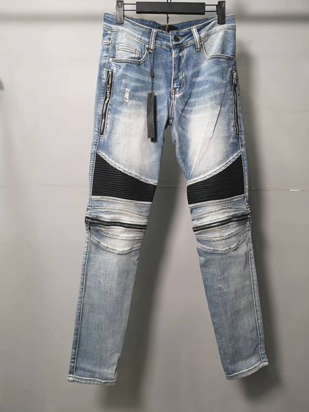 designer jeans slim fit washed blue denim zipper leather patch mens distressed skinny stretch comfy jeans pants clasic size 28-40
designer jeans slim fit washed blue denim zipper leather patch mens distressed skinny stretch comfy jeans pants clasic size 28-40