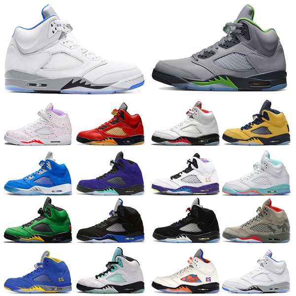 5 5s basketball shoes mens womens sneaker black metallic oreo green bean unc ranging red hyper royal sport trainers
5 5s basketball shoes mens womens sneaker black metallic oreo green bean unc ranging red hyper royal sport trainers