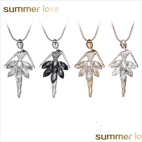 pendant necklaces fashion cute ballet girls dancer pendant necklace austria crystal rhinestone long chain statement jewelry gift wome dhkoc, Silver
pendant necklaces fashion cute ballet girls dancer pendant necklace austria crystal rhinestone long chain statement jewelry gift wome dhkoc, Silver