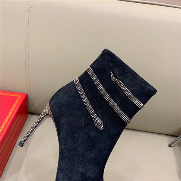 margot caovilla boots rene ankle boot embellished suede snake strass stiletto heeled side zip pointed toe stiletto heel booties luxury v9hx, Black
margot caovilla boots rene ankle boot embellished suede snake strass stiletto heeled side zip pointed toe stiletto heel booties luxury v9hx, Black