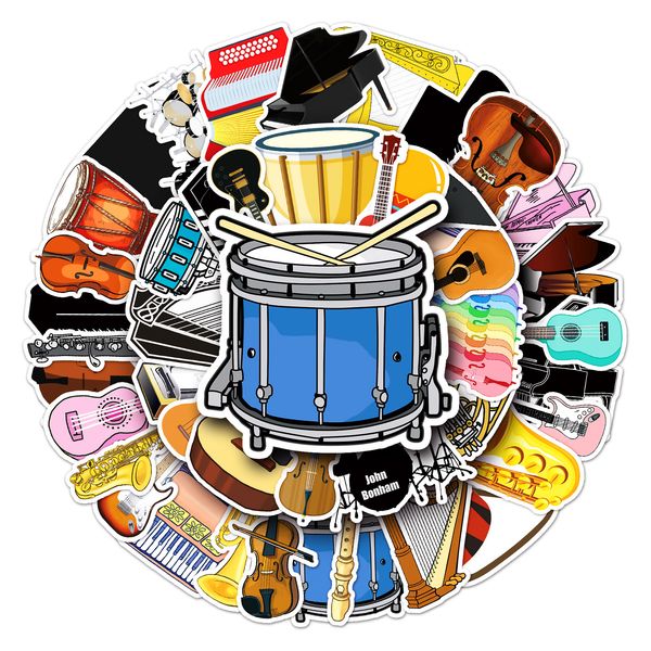 50pcs/lot not repeating skateboard stickers musical instrument for lappad bicycle motorcycle helmet ps4 phone decal pvc guitar sticker
50pcs/lot not repeating skateboard stickers musical instrument for lappad bicycle motorcycle helmet ps4 phone decal pvc guitar sticker