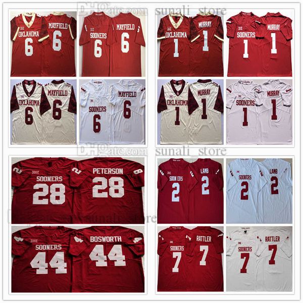 oklahoma sooners ncaa college 28 adrian peterson jerseys 44 brian bosworth 1 kyler murray 7 spencer rattler 6 baker mayfield 2 ceedee lamb f, Black
oklahoma sooners ncaa college 28 adrian peterson jerseys 44 brian bosworth 1 kyler murray 7 spencer rattler 6 baker mayfield 2 ceedee lamb f, Black