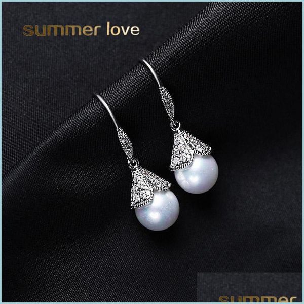 dangle chandelier cz zircon crown pearl earring for women elegant copper gold sier plated hook fit wedding prom party jewelry drop d dhz1w, Silver
dangle chandelier cz zircon crown pearl earring for women elegant copper gold sier plated hook fit wedding prom party jewelry drop d dhz1w, Silver