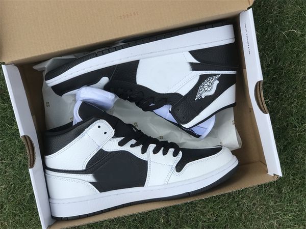 new 1s mens basketball shoes sneaker mid invert split black white sports shoes 1 women athletic boots, Red;white
new 1s mens basketball shoes sneaker mid invert split black white sports shoes 1 women athletic boots, Red;white