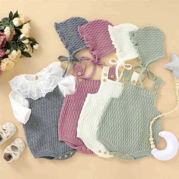 rompers 2022 baby spring autumn clothes set knitted romper triangle cross button jumpsuit hats toddler baby boys girls 2 piece j220922, Blue
rompers 2022 baby spring autumn clothes set knitted romper triangle cross button jumpsuit hats toddler baby boys girls 2 piece j220922, Blue