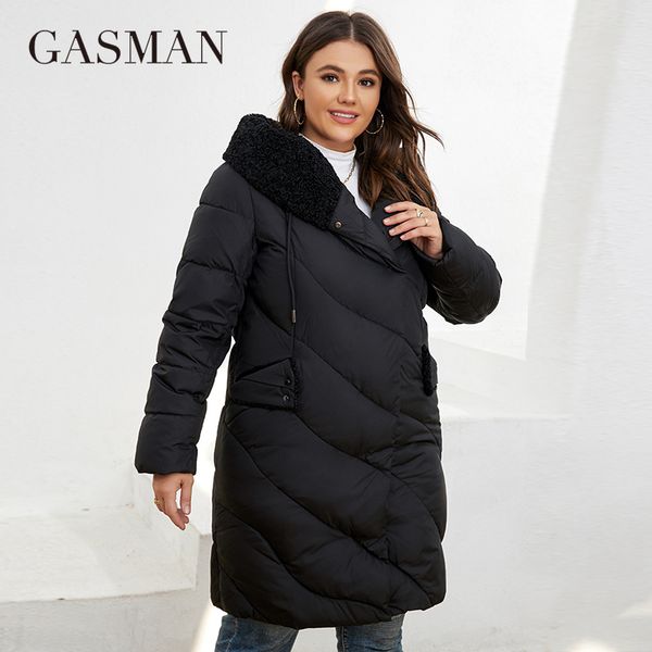 women s plus size outerwear coats gasman winter down jacket long classic design zipper pocket women solid color coat leisure parkas ld 22758, Black
women s plus size outerwear coats gasman winter down jacket long classic design zipper pocket women solid color coat leisure parkas ld 22758, Black