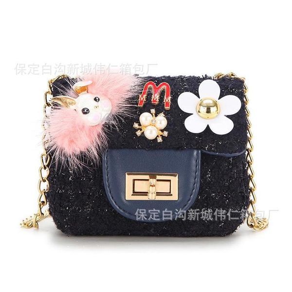 handbags cute leather bag kids accessories woolen fabric lock chain shoulder three-dimensional flower pearl decoration girl princess e10424, Black
handbags cute leather bag kids accessories woolen fabric lock chain shoulder three-dimensional flower pearl decoration girl princess e10424, Black