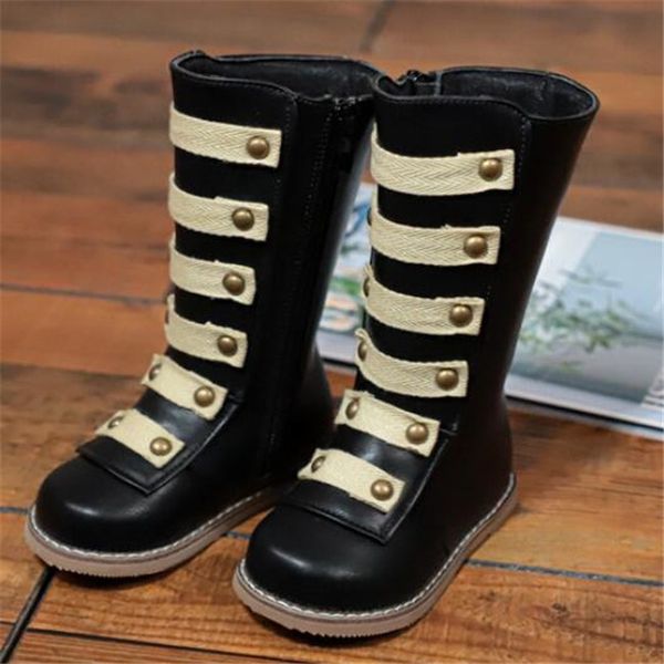autumn winter children' high boots rivets kids martin boots side zipper child girls princess leather shoes, Black;grey
autumn winter children' high boots rivets kids martin boots side zipper child girls princess leather shoes, Black;grey