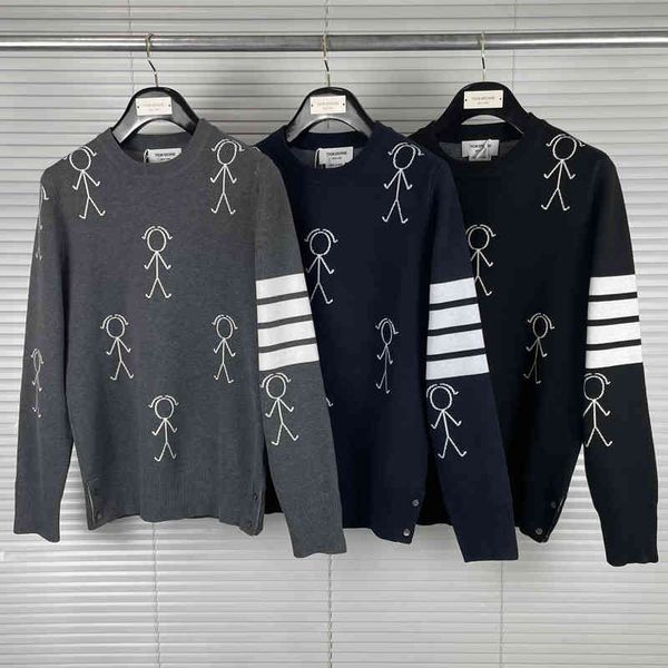 fashion tb thom brand sweaters men slim fit o-neck pullovers clothing striped wool matchstick pattern spring autumn casual coat, White;black
fashion tb thom brand sweaters men slim fit o-neck pullovers clothing striped wool matchstick pattern spring autumn casual coat, White;black