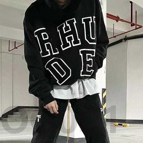 designer hoodie rhudes warm hooded hoodies sweater suit mens womens high 22aw autumn and winter flocking embroidery fashion letter hoodie, Black
designer hoodie rhudes warm hooded hoodies sweater suit mens womens high 22aw autumn and winter flocking embroidery fashion letter hoodie, Black