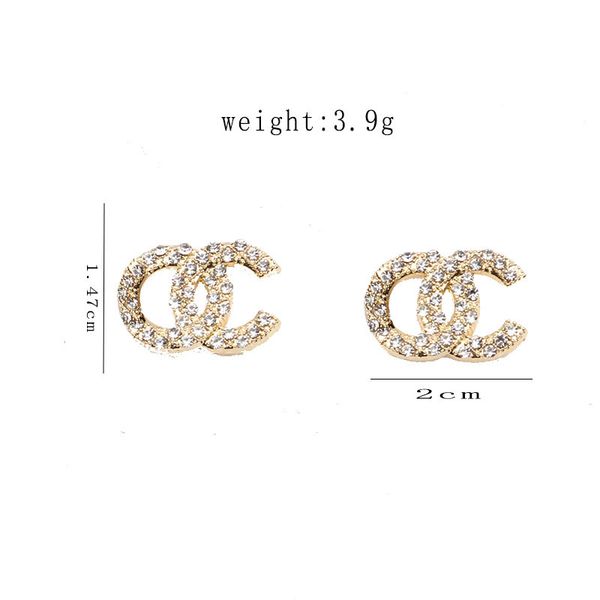 classic letter stud 18k gold plated luxury brand designers crystal letters geometric 925 silver famous women fully rhinestone earring bride, Golden;silver
classic letter stud 18k gold plated luxury brand designers crystal letters geometric 925 silver famous women fully rhinestone earring bride, Golden;silver