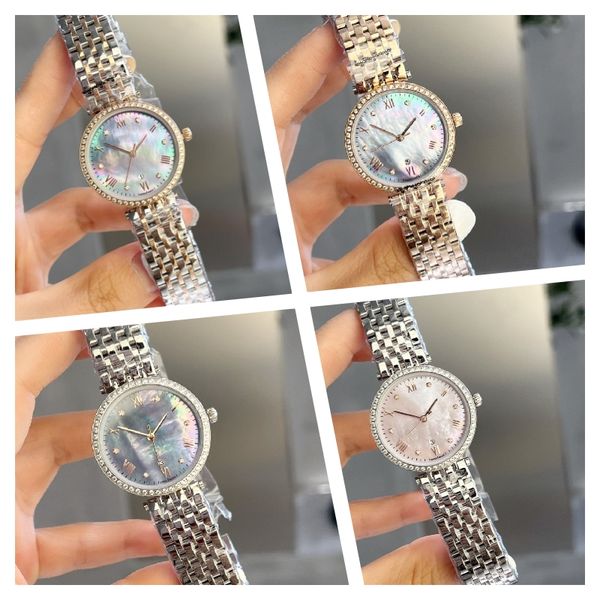 montre de luxe womens watches 30mm imported quartz movement steel case deep sea color shell literal diamond watch wristwatches, Slivery;brown
montre de luxe womens watches 30mm imported quartz movement steel case deep sea color shell literal diamond watch wristwatches, Slivery;brown
