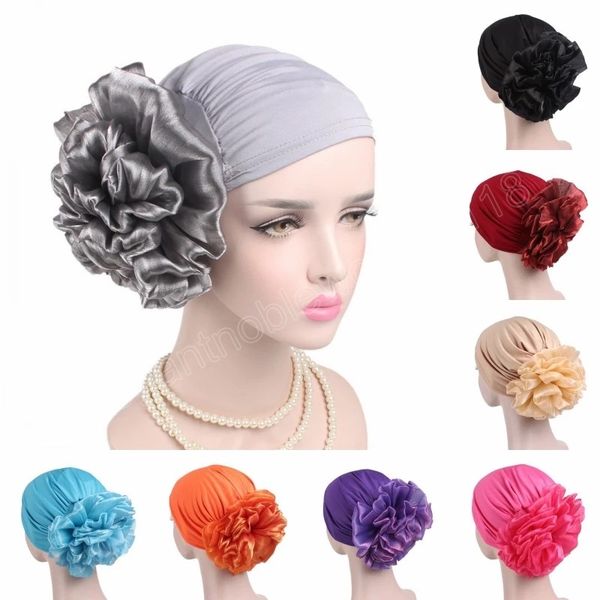 big flowers pleated beanie hats fashion muslim women solid color wrap turban cap headwear african femme party wedding headgear, Blue;gray
big flowers pleated beanie hats fashion muslim women solid color wrap turban cap headwear african femme party wedding headgear, Blue;gray