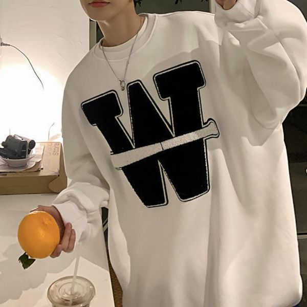 oversized creative printed letter sweater men and women korean version spring and autumn trend round neck loose trend sweater, Black
oversized creative printed letter sweater men and women korean version spring and autumn trend round neck loose trend sweater, Black