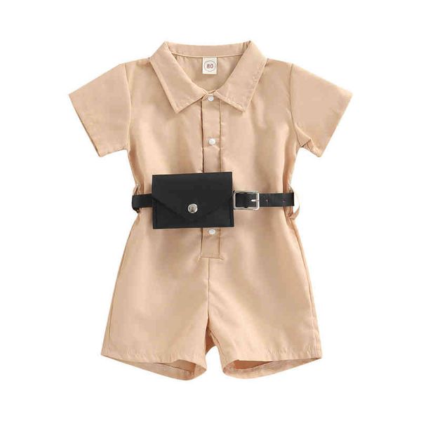 rompers 04y toddler kids boys girls rompers solid color turndown collar short sleeve jumpsuit summer playsuit with waist bag j220922, Blue
rompers 04y toddler kids boys girls rompers solid color turndown collar short sleeve jumpsuit summer playsuit with waist bag j220922, Blue
