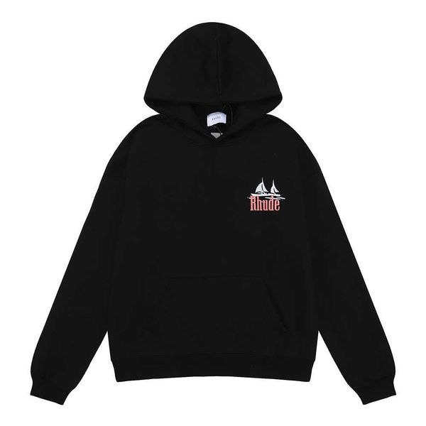 designer hoodie rhudes warm hooded hoodies sweater suit mens womens small crowd manaco sailboat print cotton hoodie male loose casual, Black
designer hoodie rhudes warm hooded hoodies sweater suit mens womens small crowd manaco sailboat print cotton hoodie male loose casual, Black