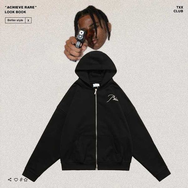 mens and womens hoodie rhudessweatshirt autumn designer hoodies pullover sweatshirts letter embroidery capsule zipper cardigan coat fashion, Black
mens and womens hoodie rhudessweatshirt autumn designer hoodies pullover sweatshirts letter embroidery capsule zipper cardigan coat fashion, Black