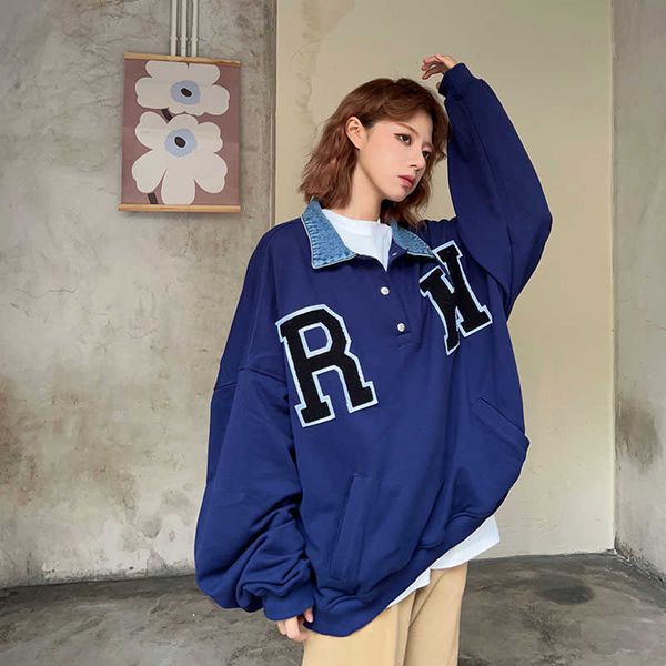 mens and womens hoodie rhudessweatshirt autumn designer hoodies pullover sweatshirts embroidery denim collar splice fashion brand high klein, Black
mens and womens hoodie rhudessweatshirt autumn designer hoodies pullover sweatshirts embroidery denim collar splice fashion brand high klein, Black