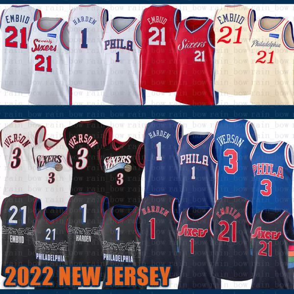 jersey 2022 new philadelphias''76er''james 1 harden basketball joel 21 embiid allen 3 iverson julius 6 erving s-xxl purp, Black;red
jersey 2022 new philadelphias''76er''james 1 harden basketball joel 21 embiid allen 3 iverson julius 6 erving s-xxl purp, Black;red