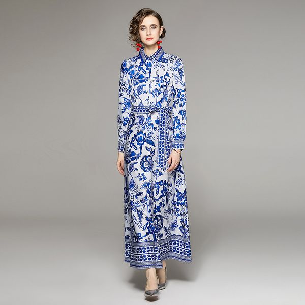 elegant blue floral maxi dress long sleeve 2022 designer runway women casual party printed button shirt dresses ladies office cocktail slim, Black;gray
elegant blue floral maxi dress long sleeve 2022 designer runway women casual party printed button shirt dresses ladies office cocktail slim, Black;gray