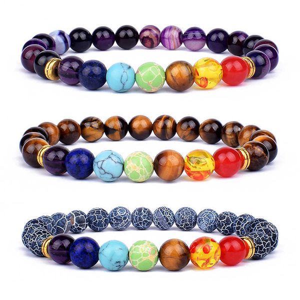 7 chakra charms lava rock bracelets for men women essential oils diffuser natural stone beads chain fashion handmade new jewelry, Black
7 chakra charms lava rock bracelets for men women essential oils diffuser natural stone beads chain fashion handmade new jewelry, Black