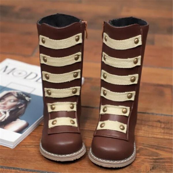 fashion children' high boots rivets kids martin boots autumn winter side zipper child girls princess leather shoes, Black;grey
fashion children' high boots rivets kids martin boots autumn winter side zipper child girls princess leather shoes, Black;grey