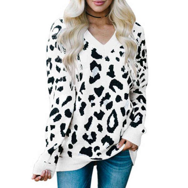 women's sweaters 2020 new autumn and winter women fsahion casual knitting sweater for women leopard jacquard chals loose sweaters j220, White;black
women's sweaters 2020 new autumn and winter women fsahion casual knitting sweater for women leopard jacquard chals loose sweaters j220, White;black