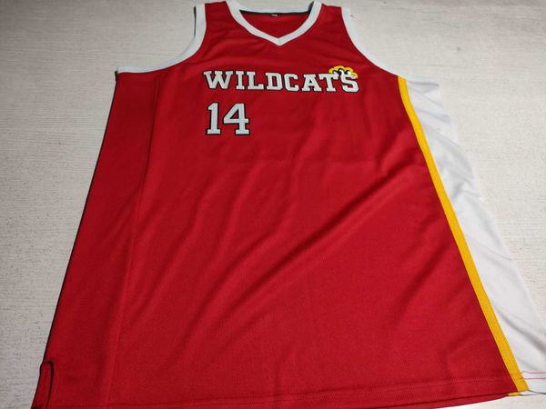 ncaa mens #14 zac efron troy bolton basketball jersey east high school wildcats retro classic jerseys custom any number name stitched s-5xl, Black
ncaa mens #14 zac efron troy bolton basketball jersey east high school wildcats retro classic jerseys custom any number name stitched s-5xl, Black