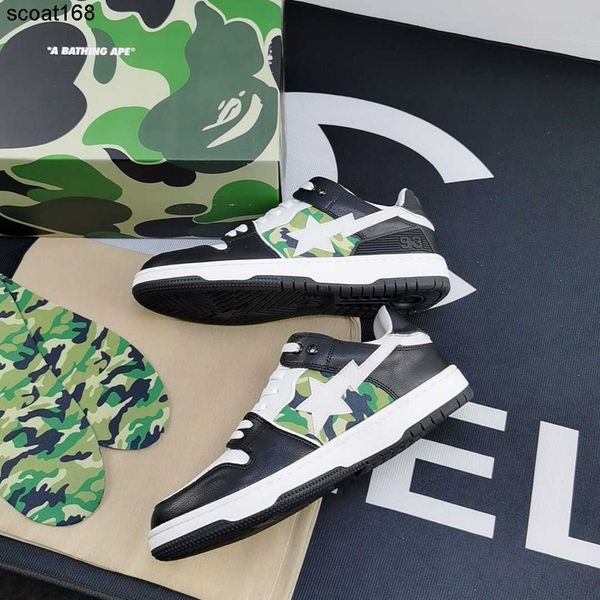 dress shoes designer apes stka sk8 head star color matching low leisure sports board shoes same skateboard, Black
dress shoes designer apes stka sk8 head star color matching low leisure sports board shoes same skateboard, Black
