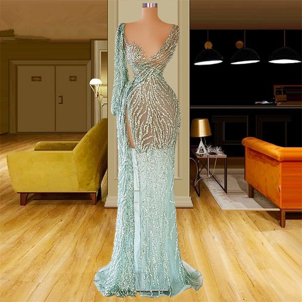 mint green one shoulder prom dresses illusion mermaid party dresses sequins side split lace custom made evening dress, Black;red
mint green one shoulder prom dresses illusion mermaid party dresses sequins side split lace custom made evening dress, Black;red