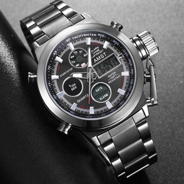 wristwatches amst military stainless steel strap led watches men brand luxury quartz watch reloj hombre relogio masculino 0923, Slivery;brown
wristwatches amst military stainless steel strap led watches men brand luxury quartz watch reloj hombre relogio masculino 0923, Slivery;brown