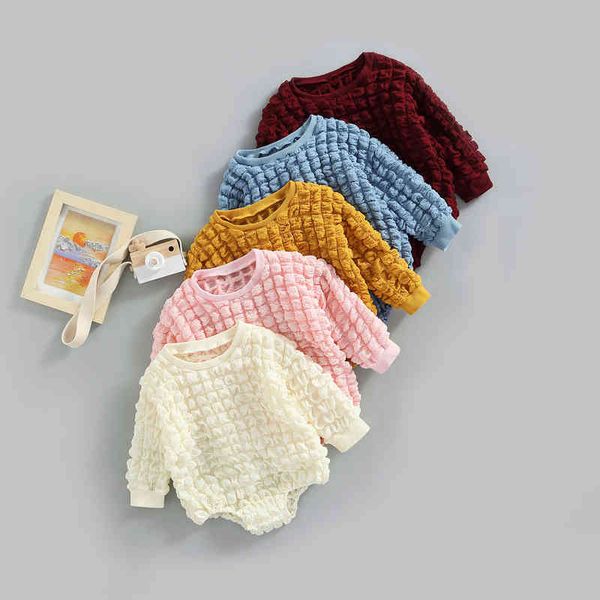rompers 024m baby girl boy sweatshirt romper solid color controls woven crew neck long sleeves cotton jumpsuit autumn clothing j220922, Blue
rompers 024m baby girl boy sweatshirt romper solid color controls woven crew neck long sleeves cotton jumpsuit autumn clothing j220922, Blue