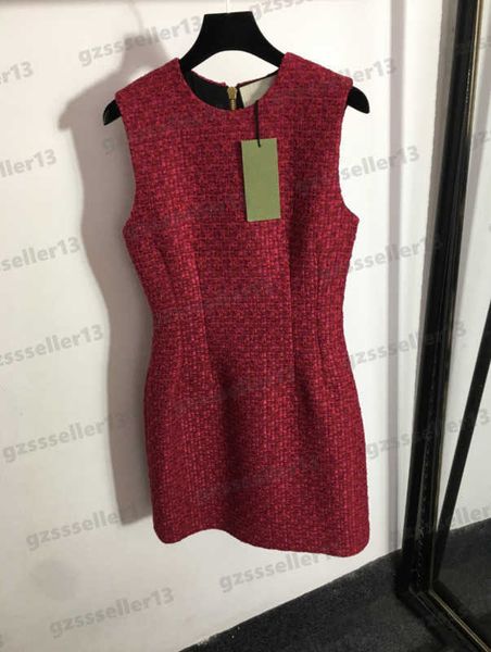 designer dress for womens rose red sleeveless tank high end dresses luxury elegant tweed braided waist dress women clothing size s-xl 0912, Black;gray
designer dress for womens rose red sleeveless tank high end dresses luxury elegant tweed braided waist dress women clothing size s-xl 0912, Black;gray