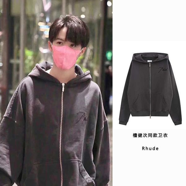mens and womens hoodie rhudessweatshirt autumn designer hoodies pullover sweatshirts brand letter embroidery hooded zipper cardigan, Black
mens and womens hoodie rhudessweatshirt autumn designer hoodies pullover sweatshirts brand letter embroidery hooded zipper cardigan, Black