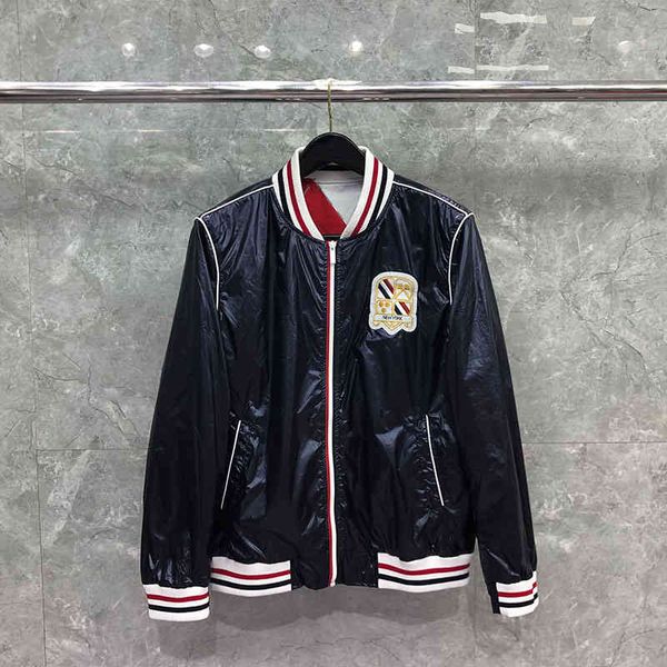 tb thom jackets autunm winter jacket fashiona casual coats classic nylon cotton embroidered badges cardigan clothing, Black;brown
tb thom jackets autunm winter jacket fashiona casual coats classic nylon cotton embroidered badges cardigan clothing, Black;brown