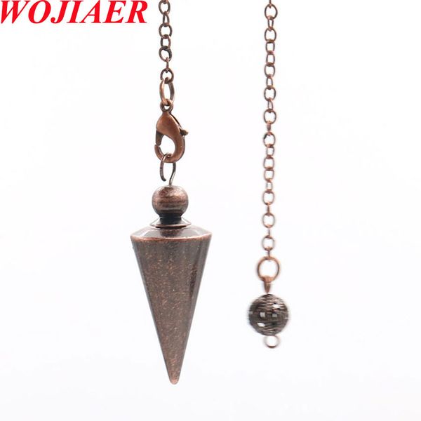 metal copper pendulum pendant divination reiki energy healing dowsing spiritual dowsing spiral cone antique pyramid jewelry bo961, Silver
metal copper pendulum pendant divination reiki energy healing dowsing spiritual dowsing spiral cone antique pyramid jewelry bo961, Silver