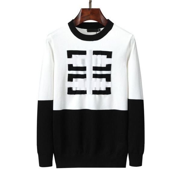 designer mens sweater black white soft cotton classic long sleeve pullover basic printed autumn winter warm comfortable sweatshirts jumpers, White;black
designer mens sweater black white soft cotton classic long sleeve pullover basic printed autumn winter warm comfortable sweatshirts jumpers, White;black