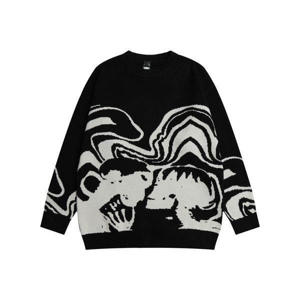 men's sweaters lovers print spliced streetwear retro pullover round neck hip hop harajuku knitted autumn clothes oversized 220923, White;black
men's sweaters lovers print spliced streetwear retro pullover round neck hip hop harajuku knitted autumn clothes oversized 220923, White;black